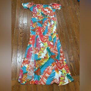 Fashion to Figure Multicolor Tropical Dress